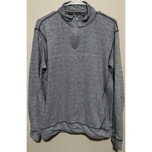 Men’s Light Blue & Gray quarter-zip pullover Size L
